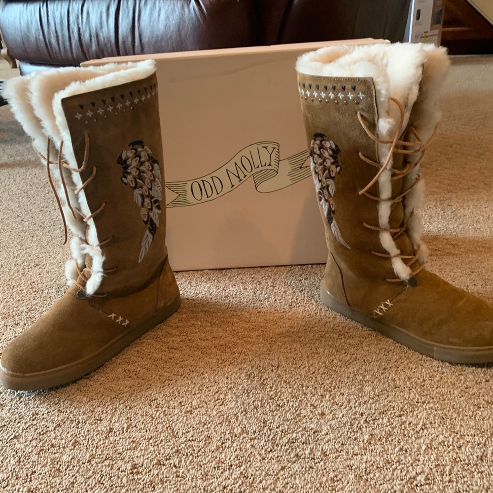 Odd Molly Sheepskin Boots